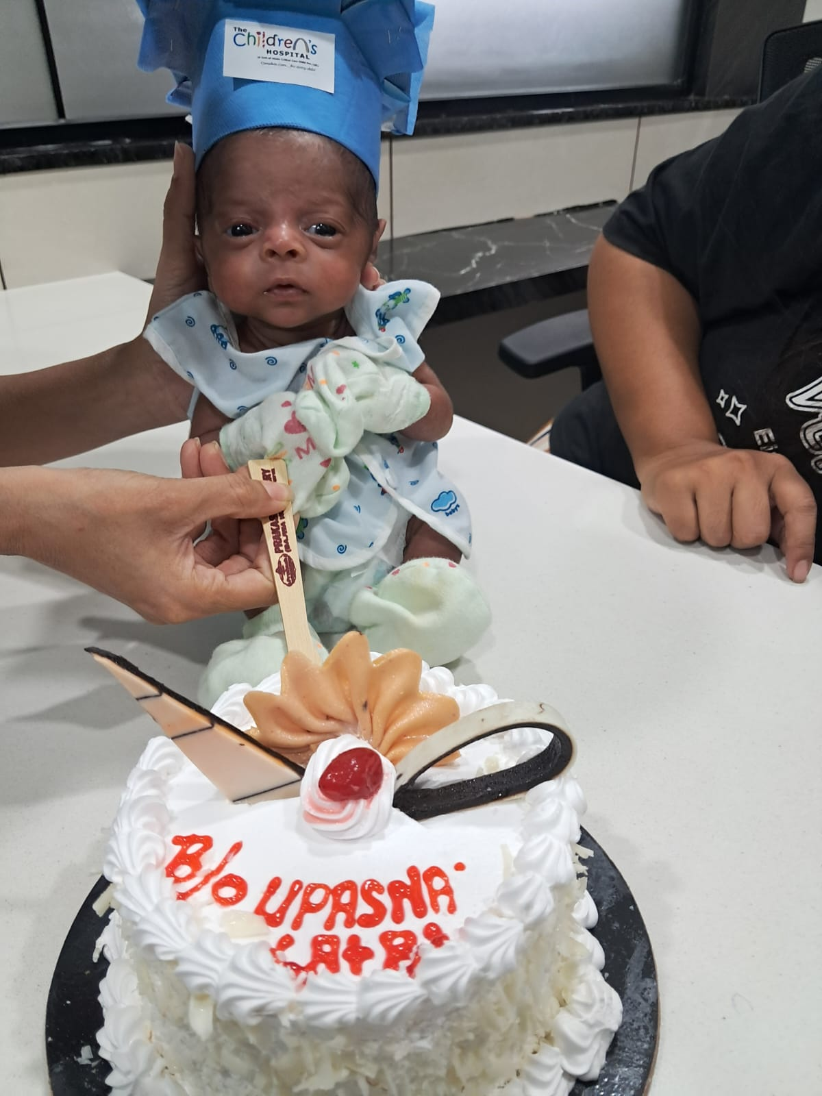 Happy newborn